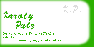 karoly pulz business card